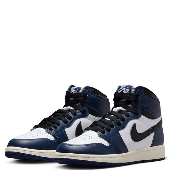 Air Jordan 1 Retro High OG GS 6.5Y Women 8 Midnight Navy/Black FD1437 401 NWB - Picture 1 of 8